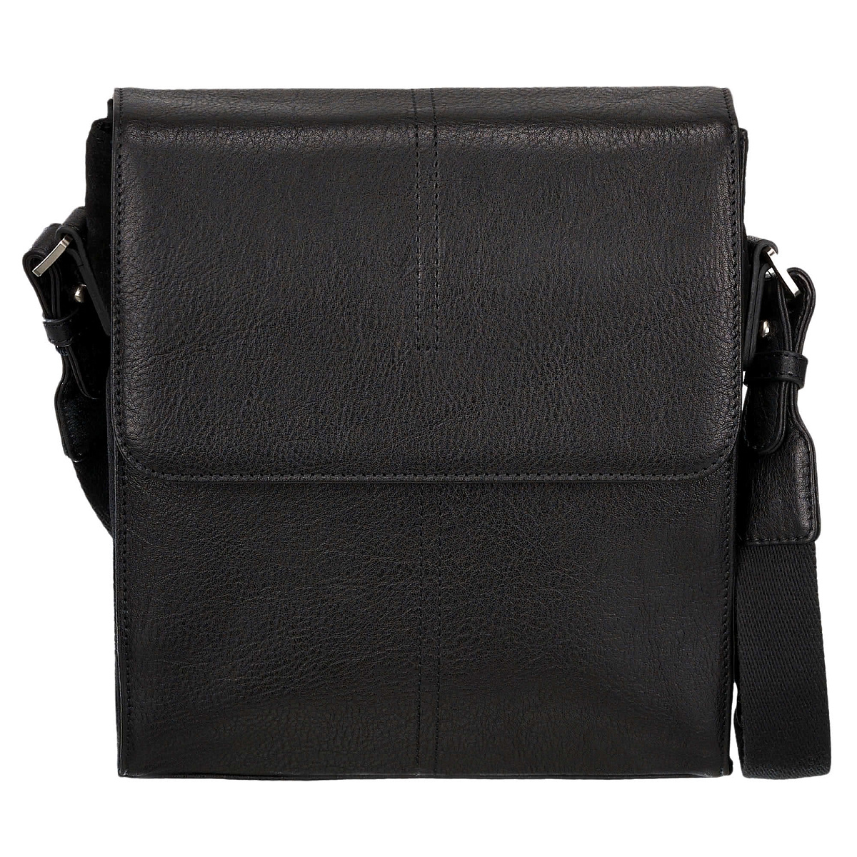 Сумка через плечо Dr.Koffer из натуральной кожи черная