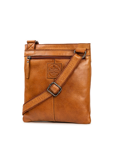 Сумка через плечо Dr.Koffer из натуральной кожи коричневая