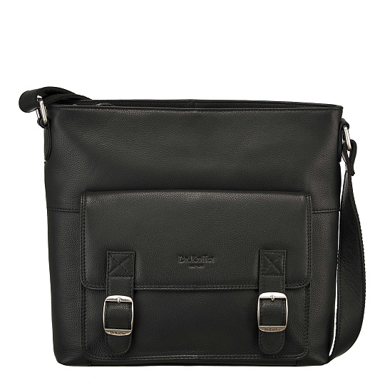 Сумка через плечо Dr.Koffer из натуральной кожи черная