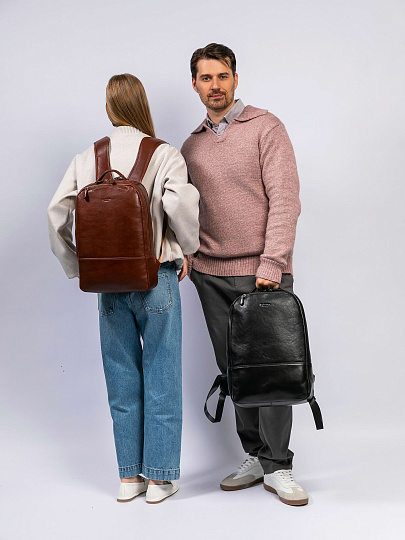 Рюкзак Dr. Koffer из натуральной кожи светло-коричневый