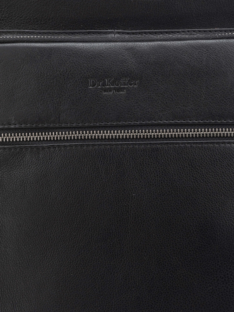 Рюкзак Dr. Koffer из натуральной кожи черный