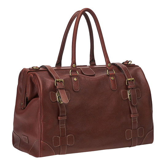 Сумка дорожная саквояж Dr.Koffer из натуральной кожи