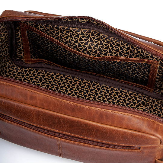 Несессер Dr.Koffer из натуральной кожи коричневый