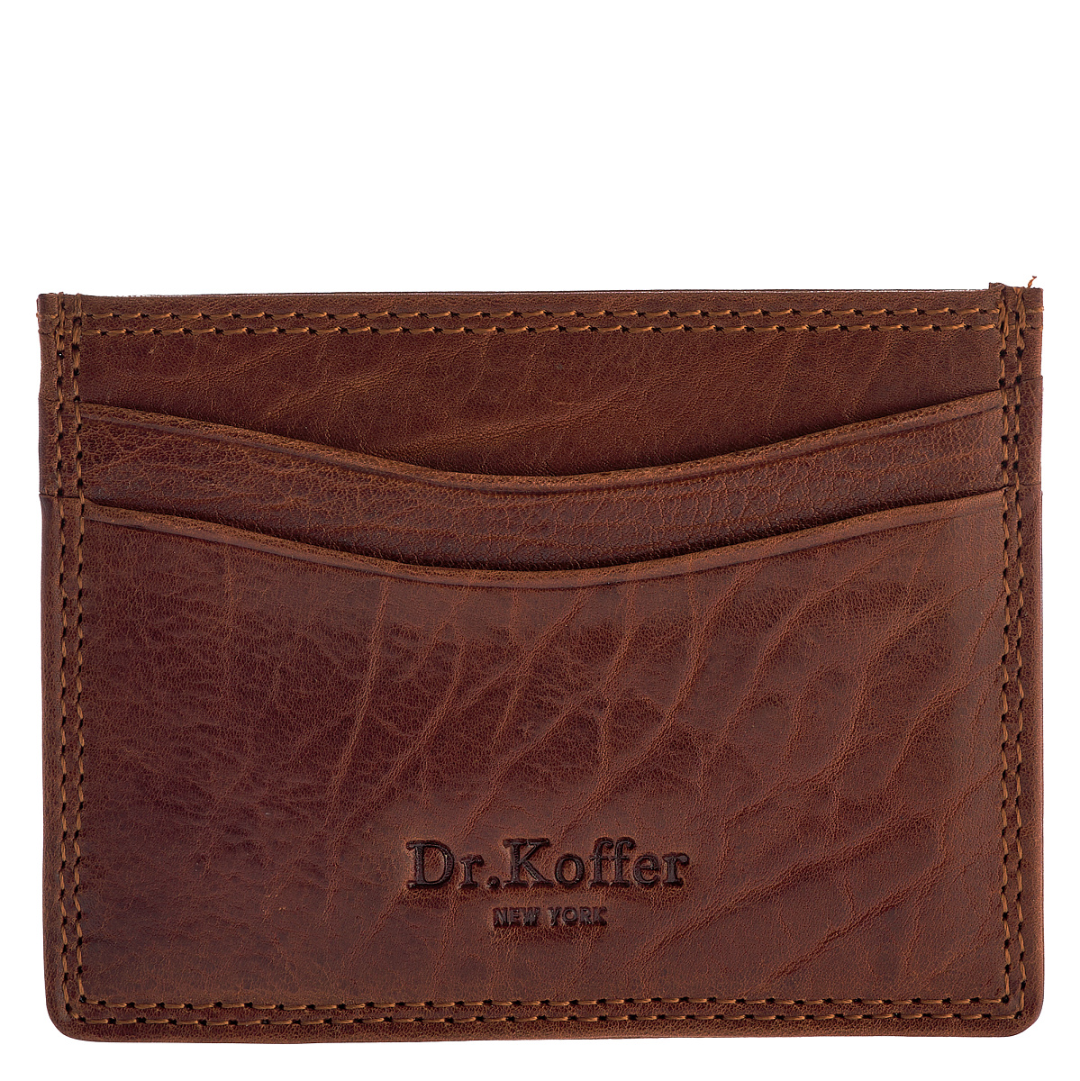 Кредитница Dr.Koffer из натуральной кожи коричневая