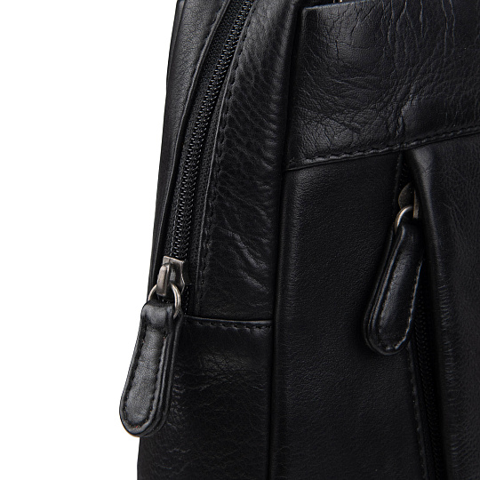 Рюкзак Dr.Koffer из натуральной кожи черный