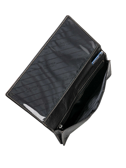 Портмоне Dr.Koffer из натуральной кожи черное