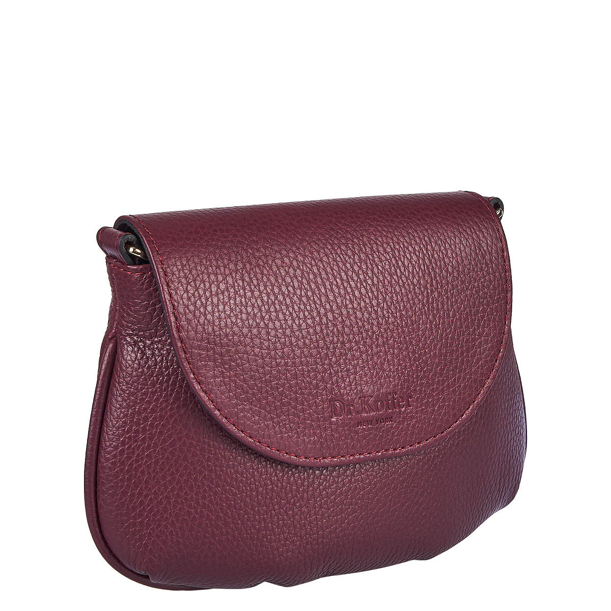 Женская сумка Dr. Koffer из натуральной кожи бордовая