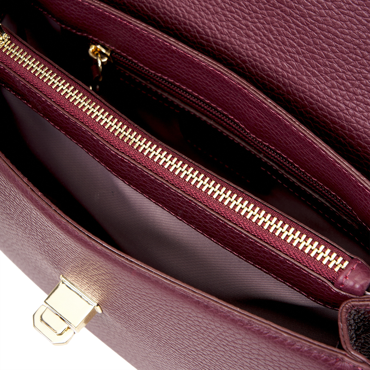 Женская сумка  Dr. Koffer из натуральной кожи бордовая