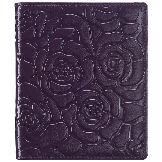 Визитница Dr.Koffer из натуральной кожи фиолетовая
