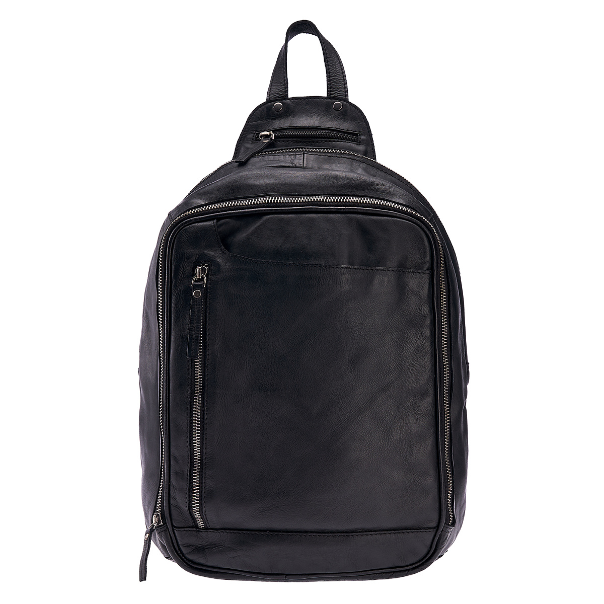 Рюкзак Dr.Koffer из натуральной кожи черный