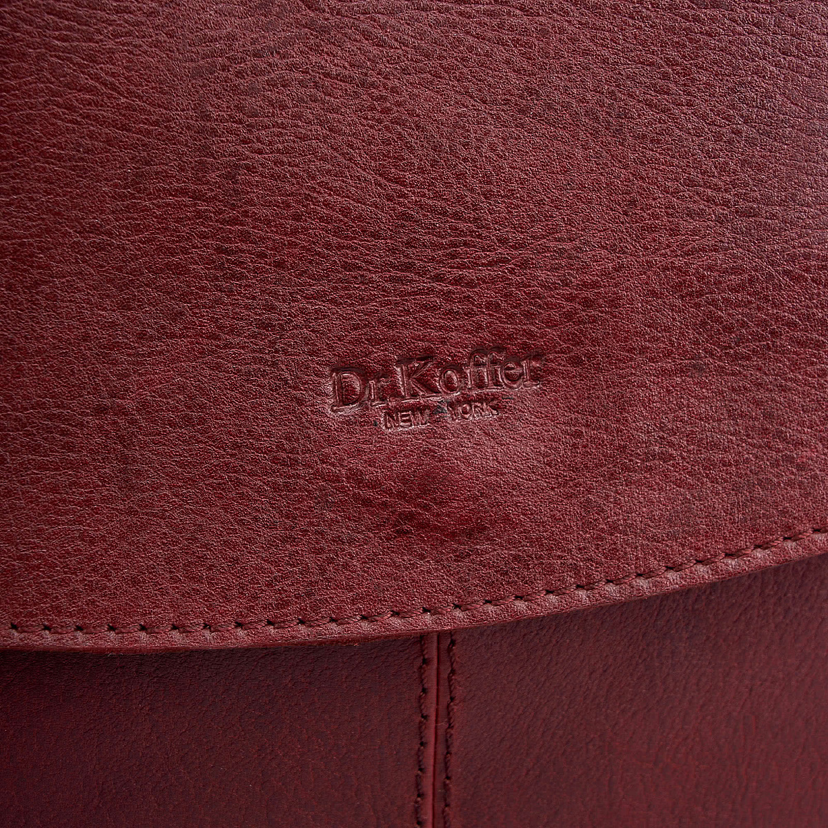 Женская сумка Dr. Koffer из натуральной кожи бордовая