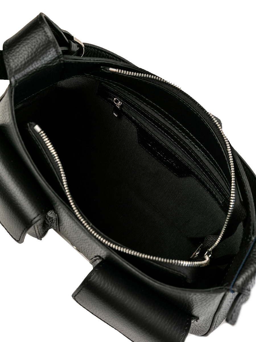 Женская сумка Dr.Koffer из натуральной кожи черная