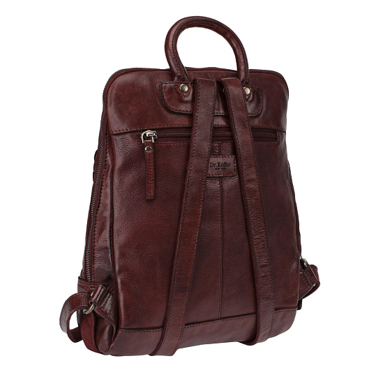 Рюкзак Dr.Koffer из натуральной кожи бордовый