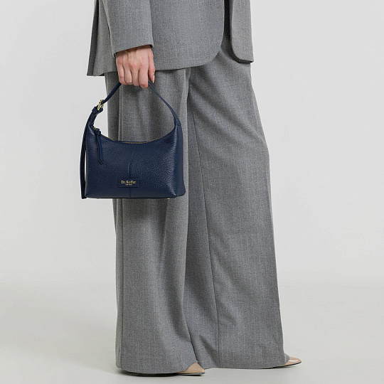 Женская сумка  Dr. Koffer из натуральной кожи синяя