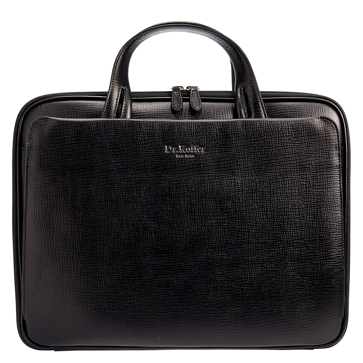Женская сумка Dr.Koffer из натуральной кожи чёрная