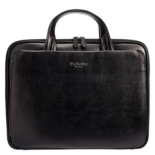 Женская сумка Dr.Koffer из натуральной кожи чёрная