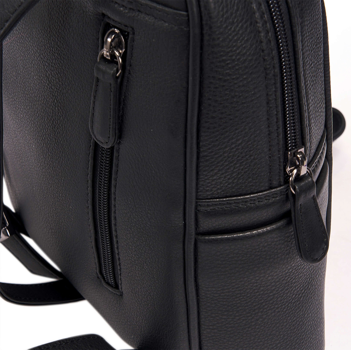 Рюкзак Dr.Koffer из натуральной кожи черный