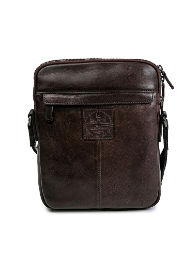 Сумка через плечо Dr.Koffer из натуральной кожи коричневая