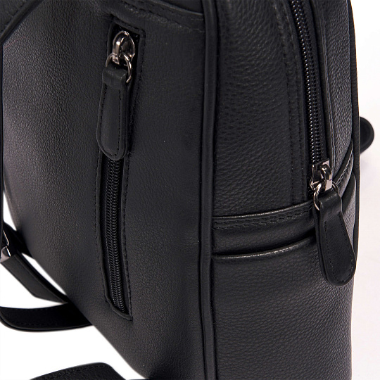 Рюкзак Dr.Koffer из натуральной кожи черный