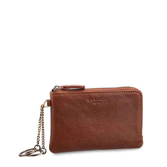 Ключница Dr.Koffer из натуральной кожи светло-коричневая