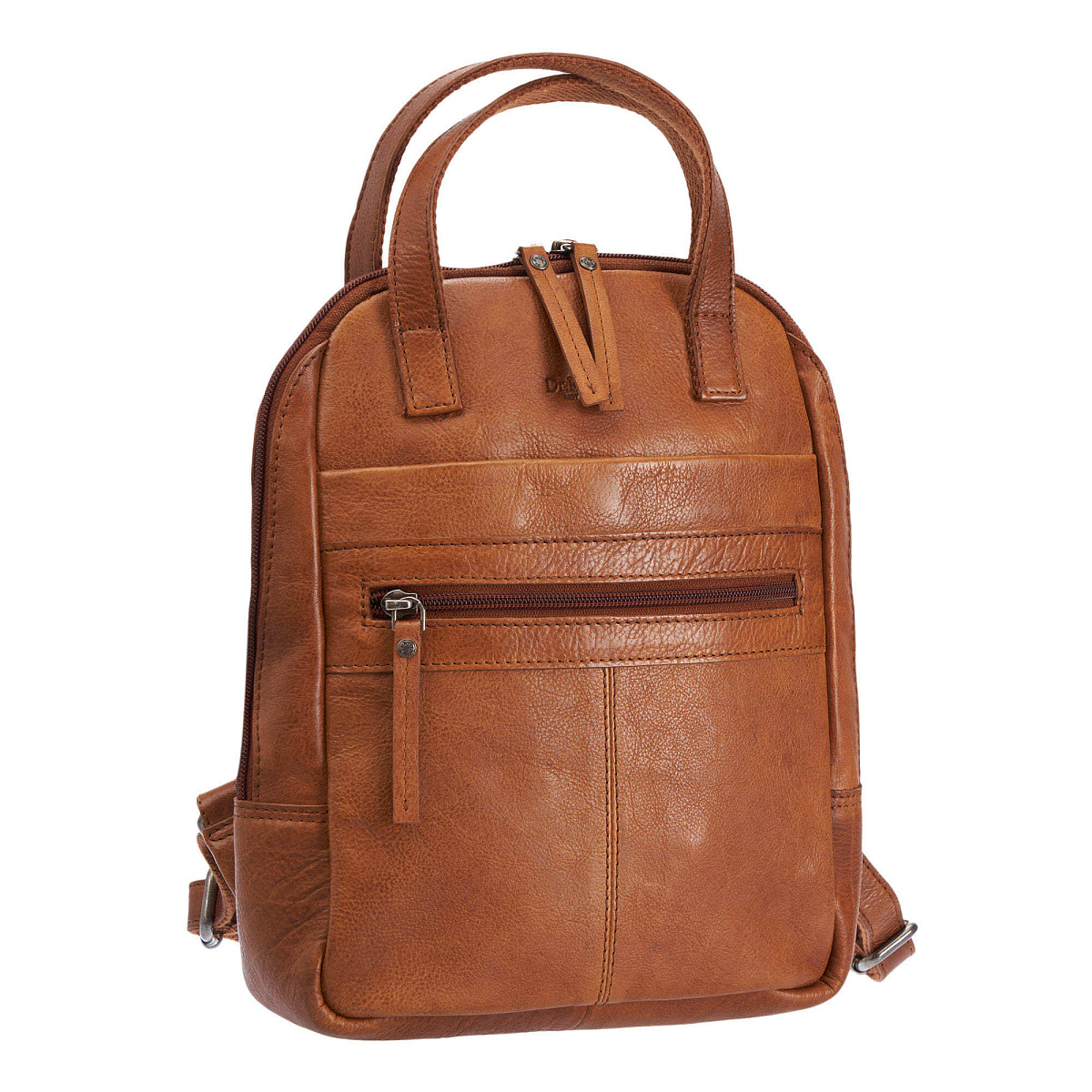 Рюкзак Dr.Koffer из натуральной кожи светло-коричневый