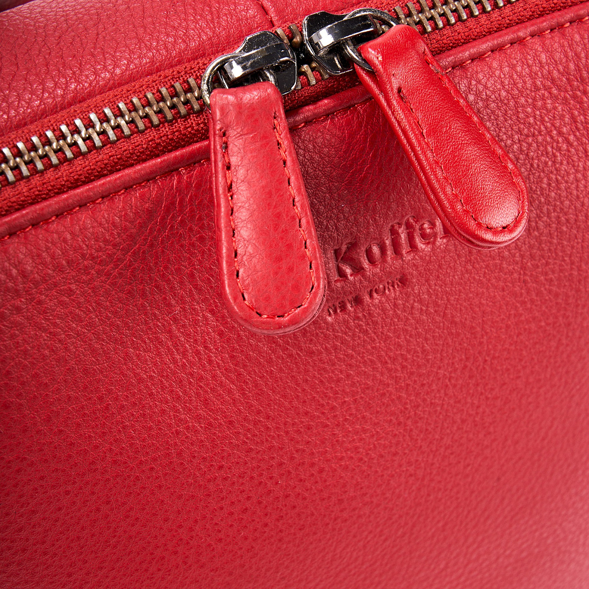 Рюкзак Dr.Koffer из натуральной кожи красный