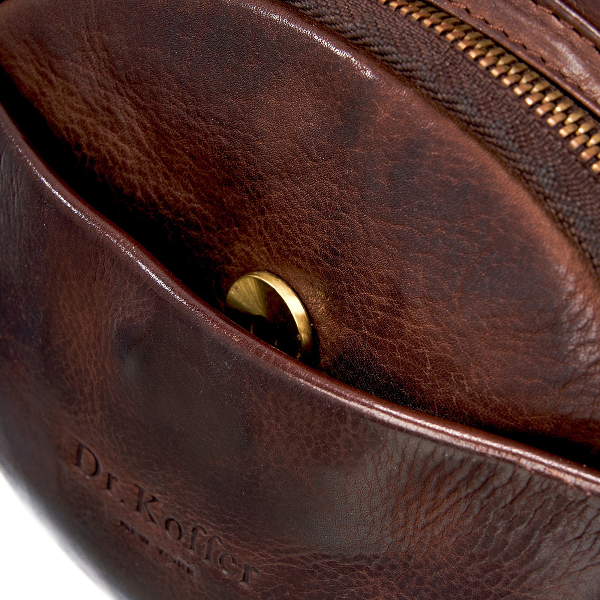 Рюкзак Dr.Koffer из натуральной кожи темно-коричневый