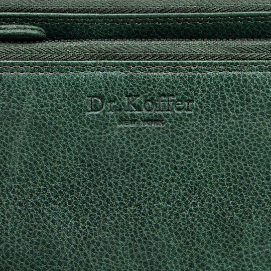 Портмоне Dr.Koffer из натуральной кожи зеленое