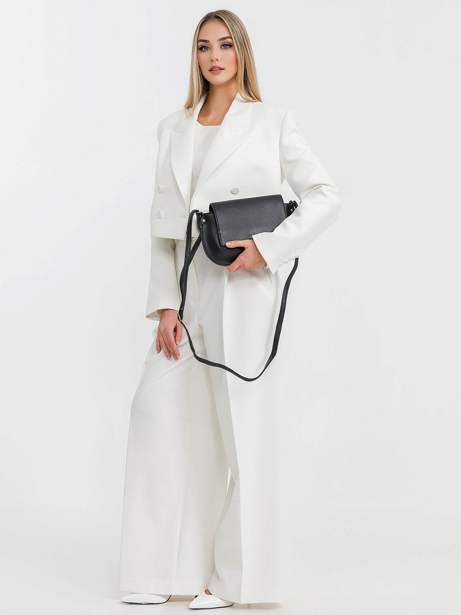 Женская сумка Dr.Koffer из натуральной кожи чёрная