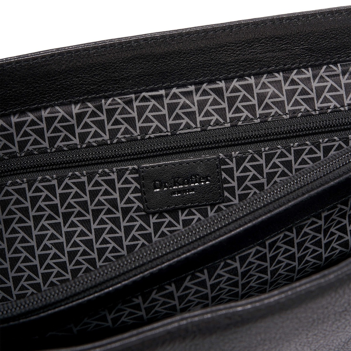 Портфель Dr.Koffer из натуральной кожи черный