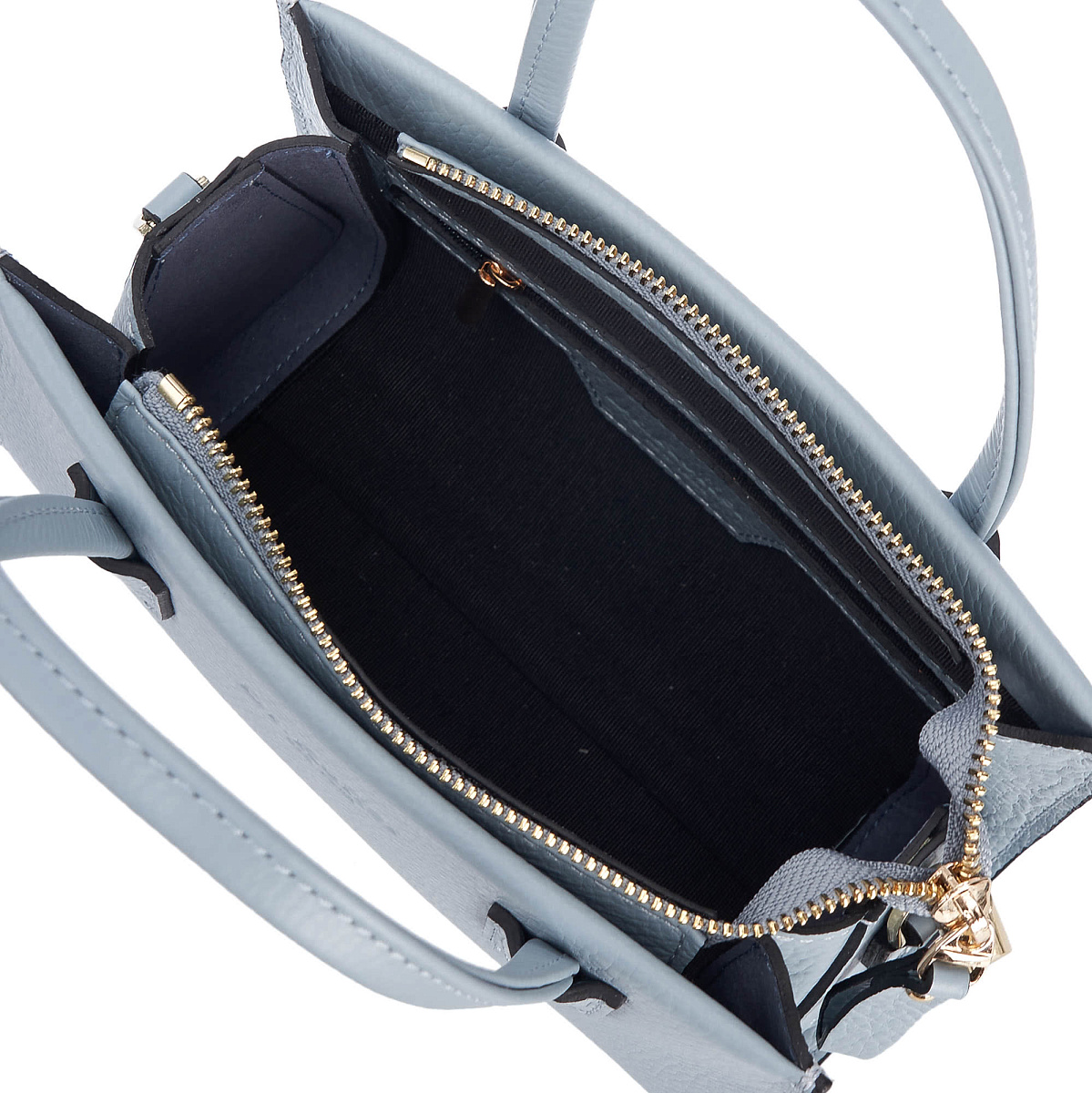 Женская сумка Dr. Koffer из натуральной кожи голубая