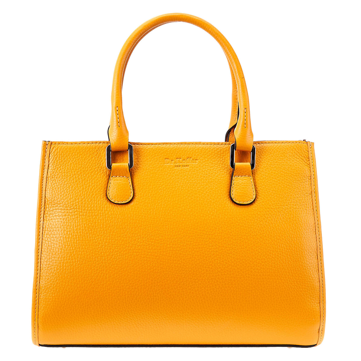 Женская сумка Dr. Koffer из натуральной кожи оранжевая