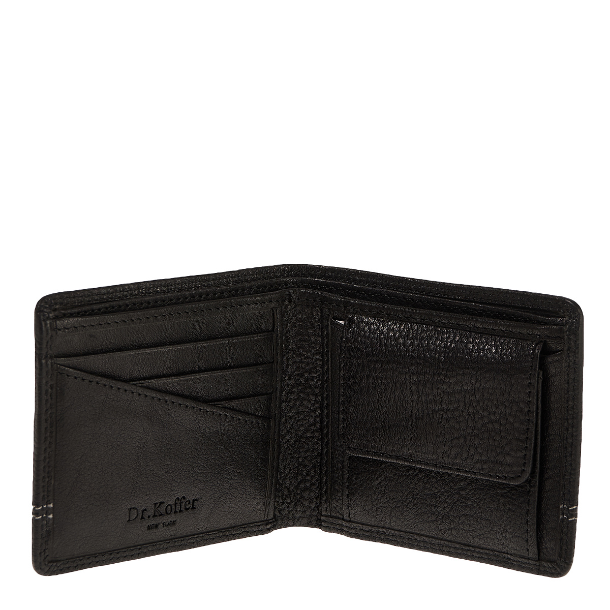Портмоне Dr.Koffer из натуральной кожи черное