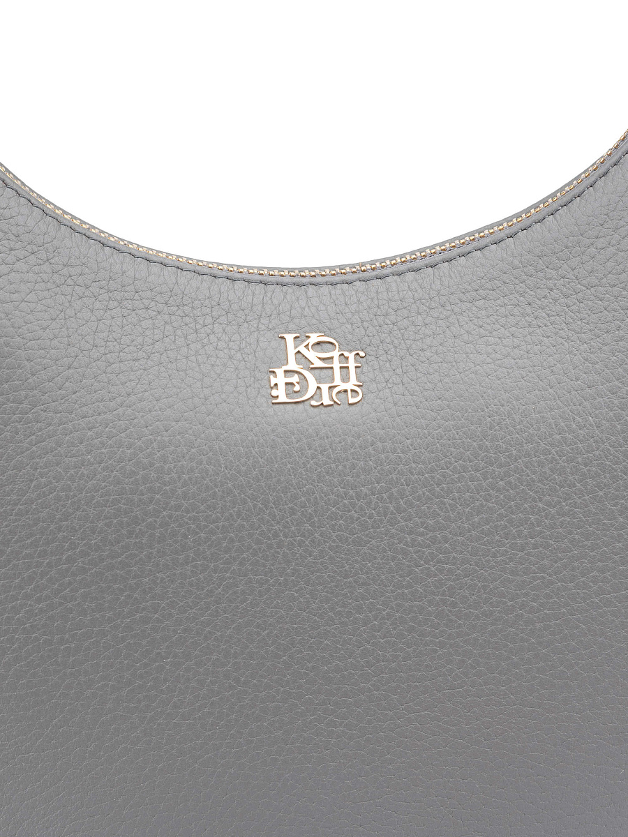 Женская сумка Dr. Koffer из натуральной кожи серая