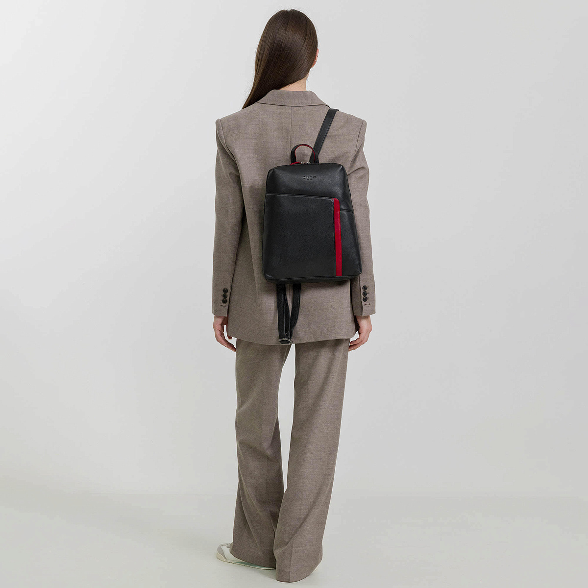 Рюкзак Dr.Koffer из натуральной кожи черный