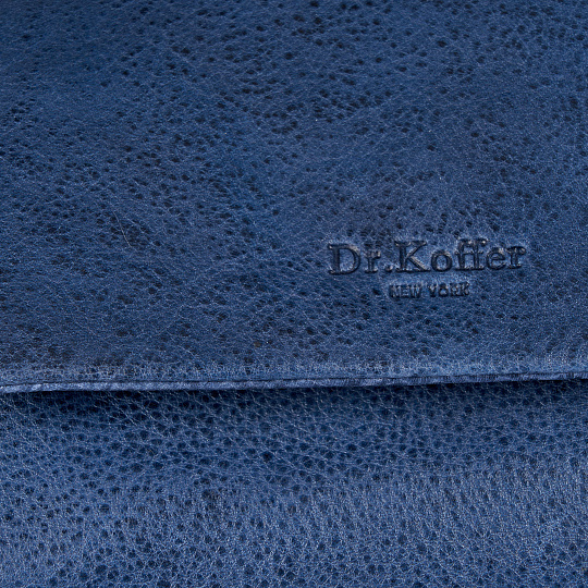 Портмоне Dr.Koffer из натуральной кожи синее