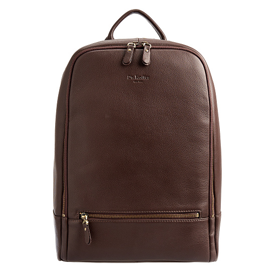 Рюкзак Dr.Koffer из натуральной кожи темно-коричневый