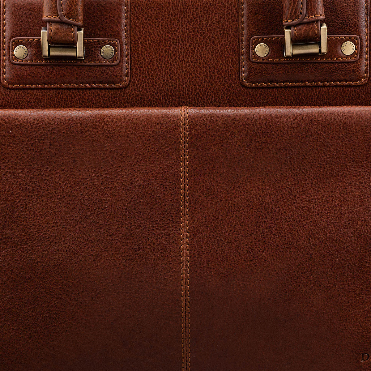 Деловая сумка Dr.Koffer из натуральной кожи коричневая