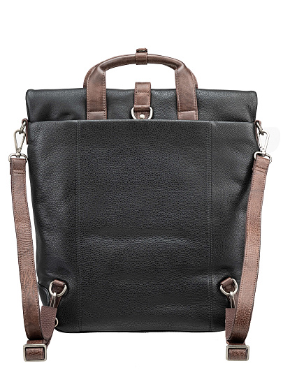 Рюкзак Dr. Koffer из натуральной кожи черный