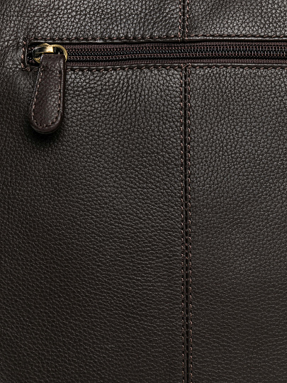 Сумка через плечо Dr.Koffer из натуральной кожи коричневая