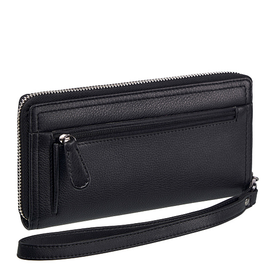 Портмоне Dr.Koffer из натуральной кожи черное