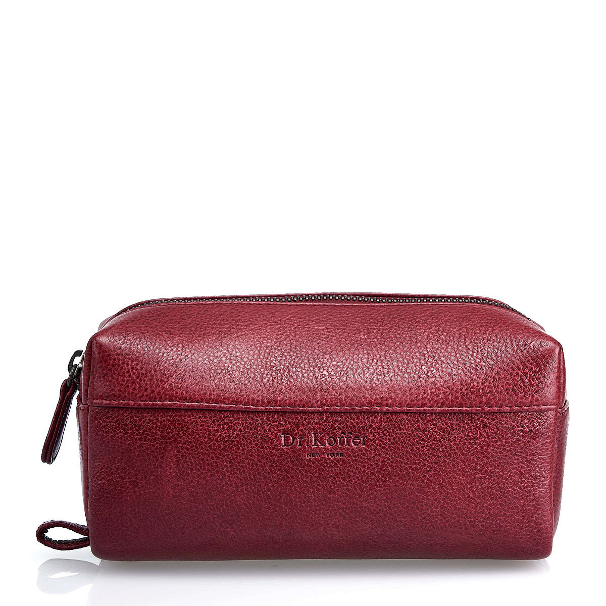 Несессер Dr.Koffer из натуральной кожи бордовый