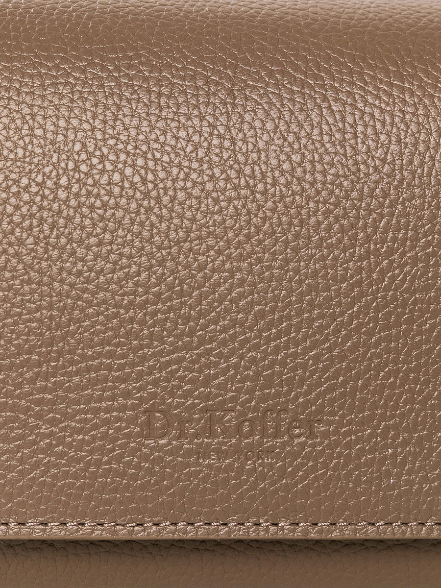 Женская сумка Dr. Koffer из натуральной кожи коричневая