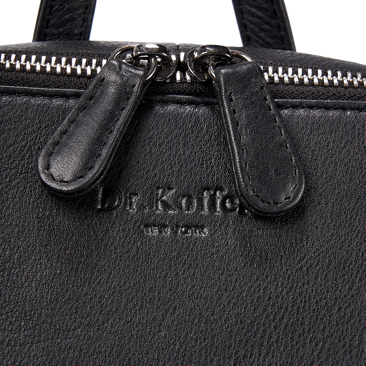 Рюкзак Dr.Koffer из натуральной кожи черный