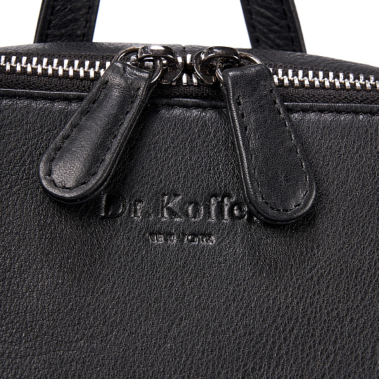 Рюкзак Dr.Koffer из натуральной кожи черный