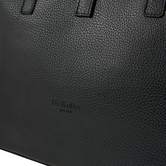 Женская сумка Dr. Koffer из натуральной кожи черная