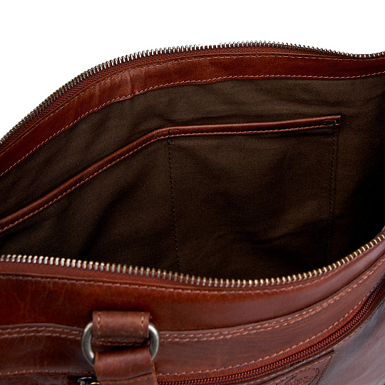 Женская сумка Dr.Koffer из натуральной кожи светло-коричневая