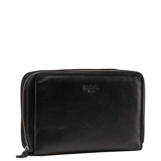 Сумка барсетка из натуральной кожи Dr. Koffer черная