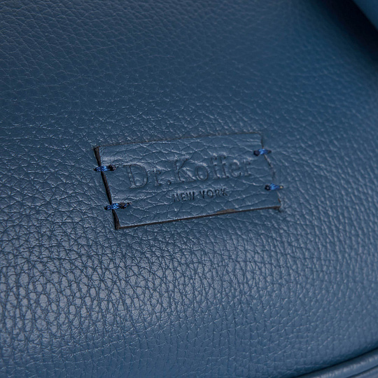 Женская сумка Dr. Koffer из натуральной кожи синяя