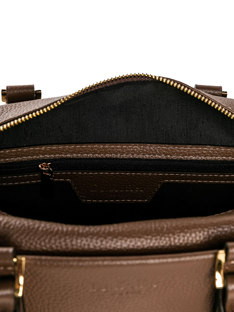 Женская сумка Dr. Koffer из натуральной кожи коричневая